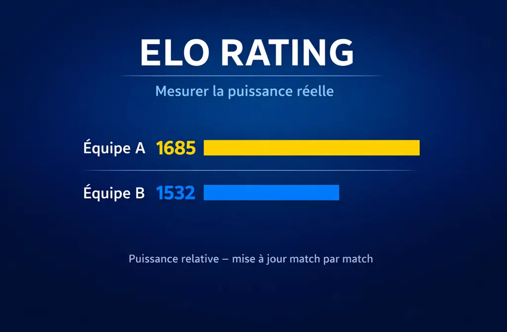 Illustration Elo : mesurer la puissance réelle des équipes au football